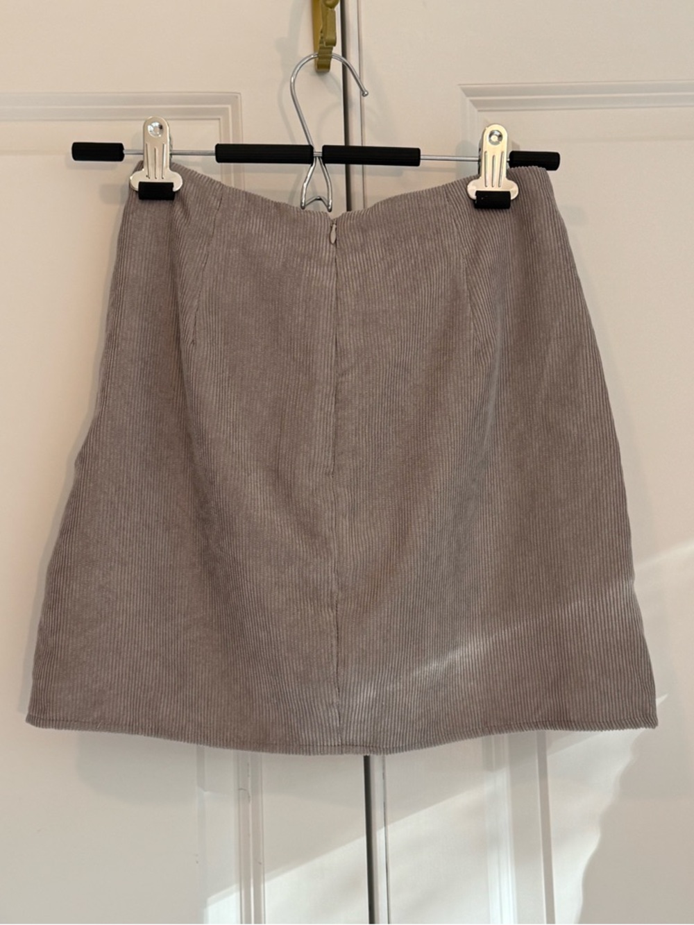 Altar'd State Gray Ribbed Tie-Front Mini Skirt - Picture 5 of 9